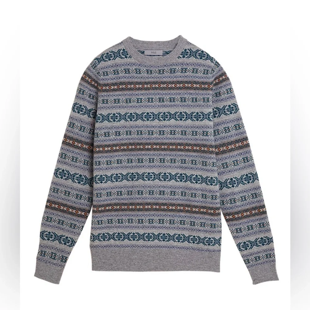 NEW Marks and Spencer Fair Isle Sweater